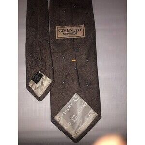 Givenchy Tie Gray Formal Paisley design stitched  nice darker tone for formal